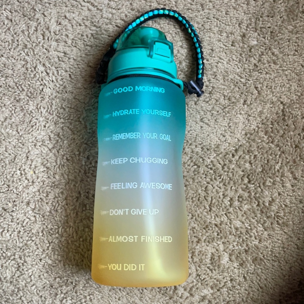 Large half gallon water bottle